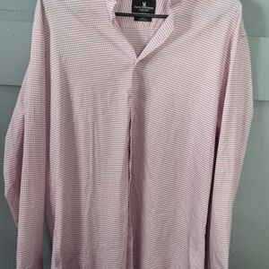 Psycho Bunny Pink Checkered Casual Button Down Shirt